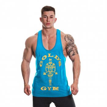 Golds Gym Classic Stringer Tank Top Türkis/Gelb