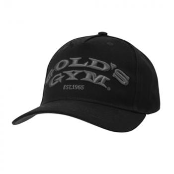 Gold's Gym Text Curved Peak Cap Black Onesize